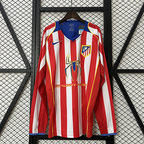 Retro Long sleeve Atletico Madrid 04-05 home S-XXL